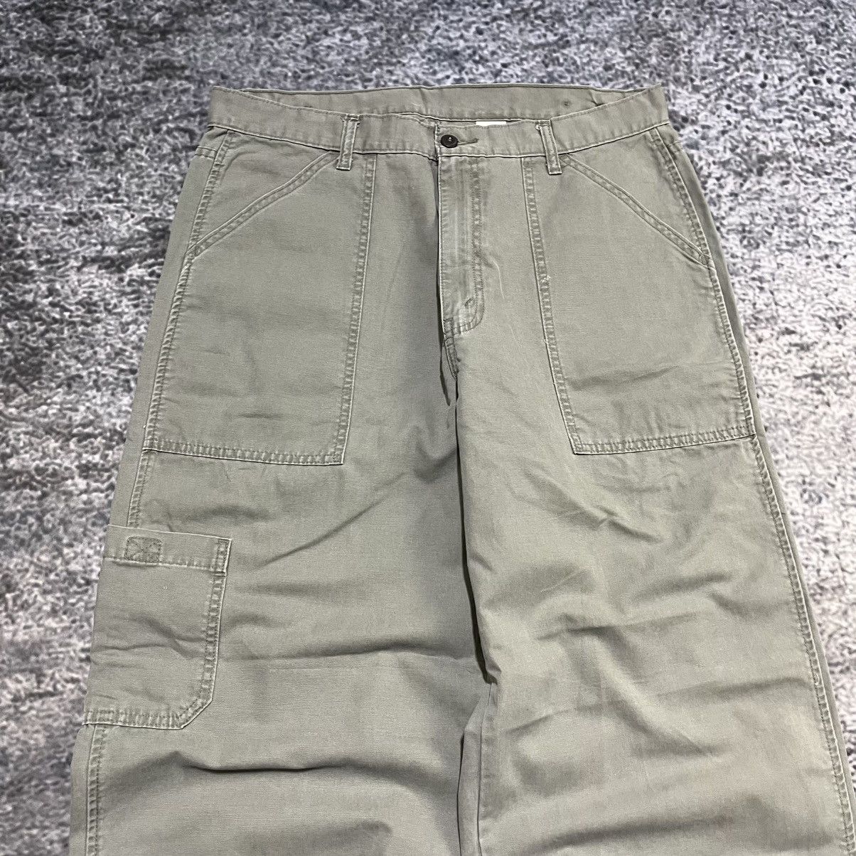 Levi's Vintage Y2K Levi's Baggy Wide Leg Skater Utility Pants 36x30 Size US 36 / EU 52 - 5 Thumbnail