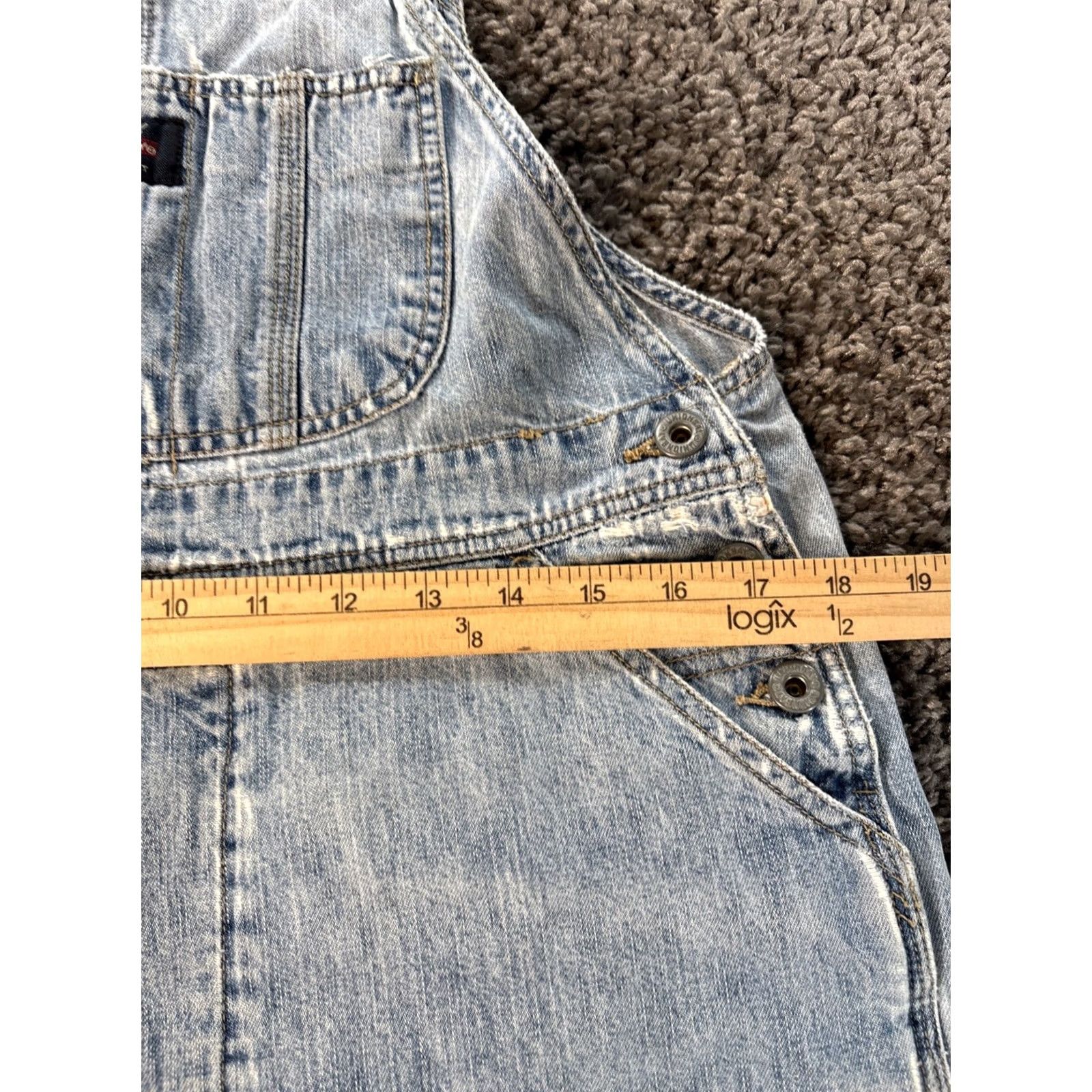 Vintage VINTAGE UNIONBAY Jeans Overalls Women Small Light Wash Denim Grunge 90s S Frayed Straight Blue Womens Size 28" / US 6 / IT 42 - 3 Thumbnail