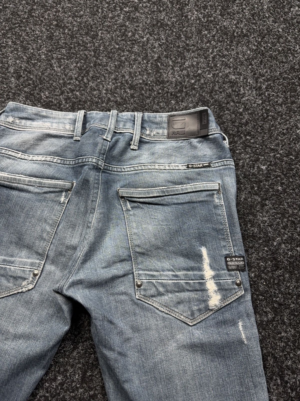 G-Star G-Star RAW Avant Garde Rock Punk 3D Distressed Biker Jeans Size 27" / US 4 / IT 40 - 17 Thumbnail