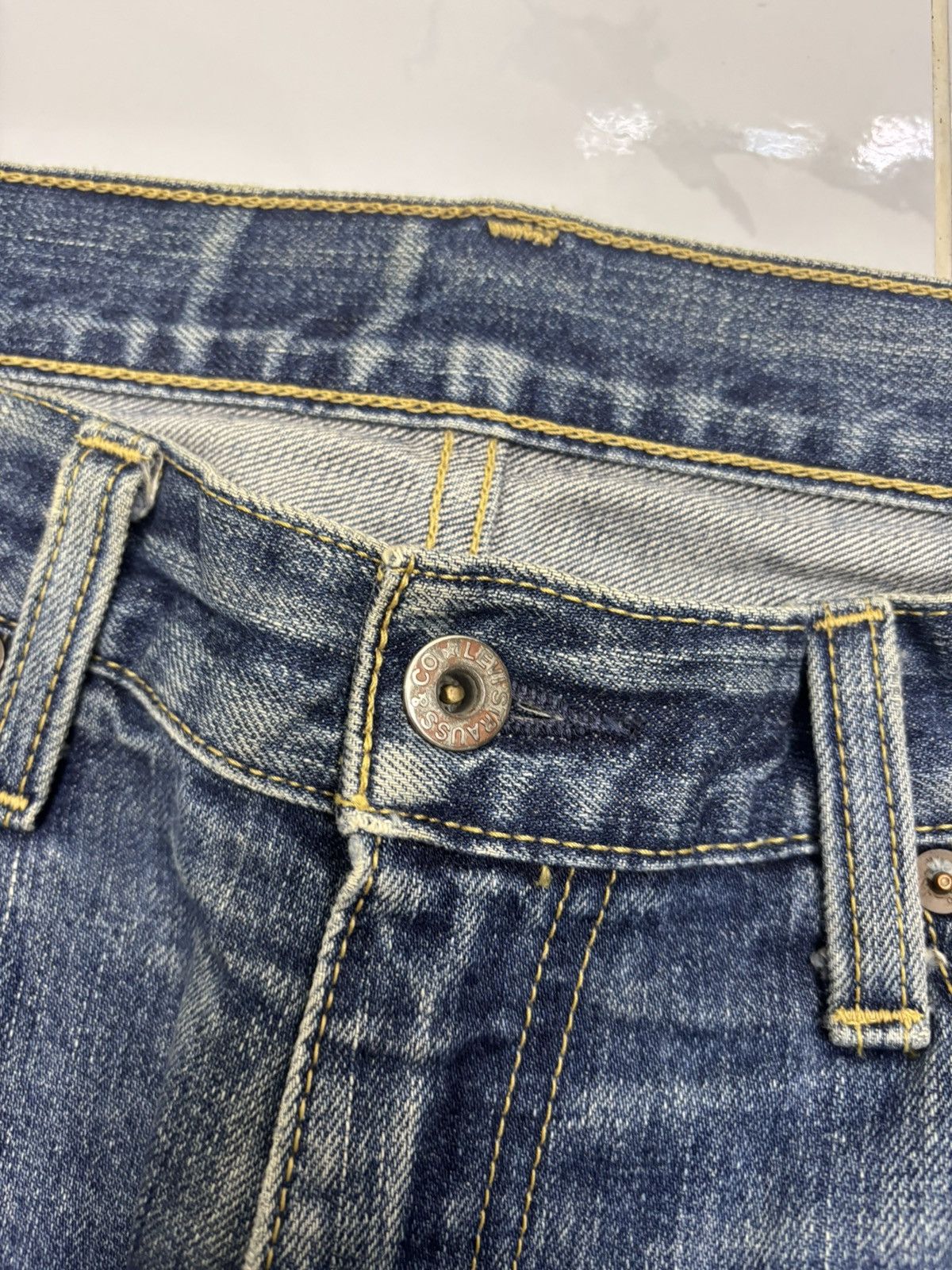 Levi's 🔥VINTAGE LEVIS 502 BAGGY DISTRESSED DENIM JEAN Size US 36 / EU 52 - 9 Thumbnail