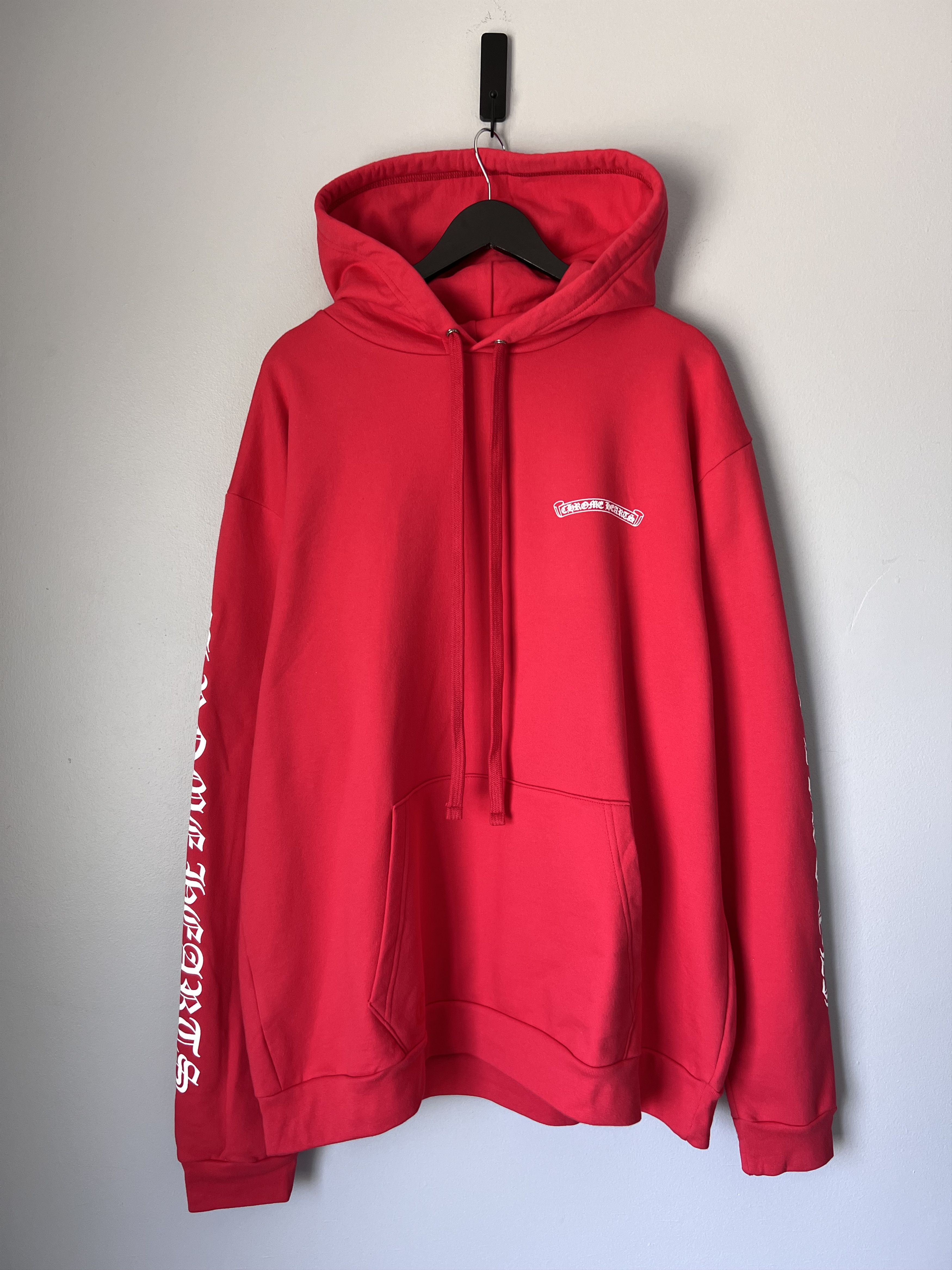 Chrome Hearts Chrome Hearts Red Hoodie Size US XL / EU 56 / 4 - 2 Thumbnail