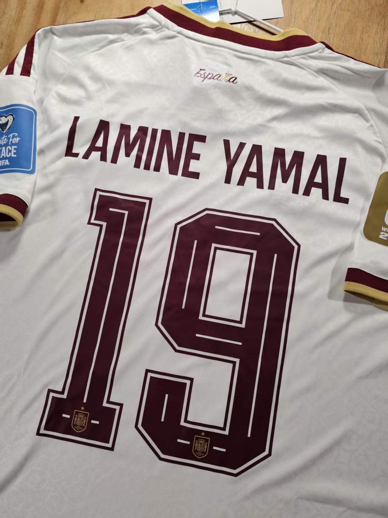 Other 2026 World Cup Spain #19 Lamine Yamal Jersey Away Size US M / EU 48-50 / 2 - 5 Thumbnail