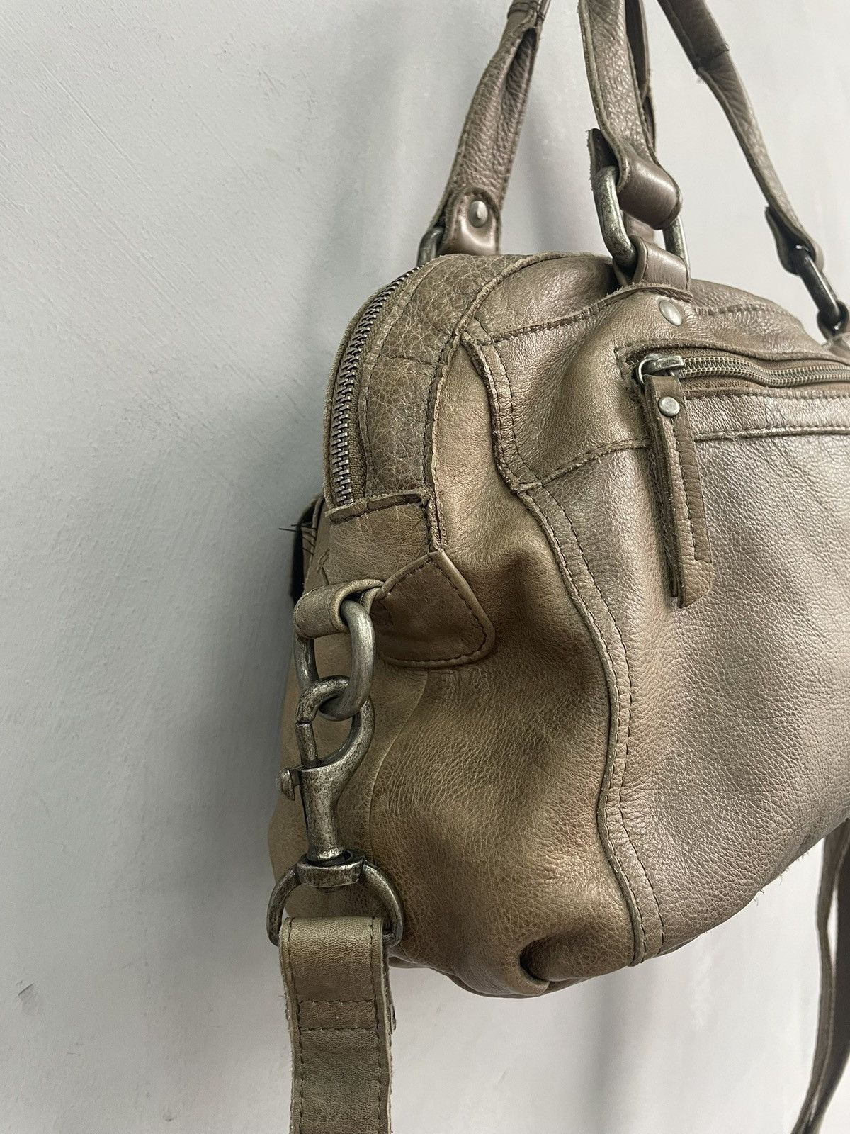 KMRii Rare avant garde leather kmrii style messenger bag Size ONE SIZE - 8 Thumbnail
