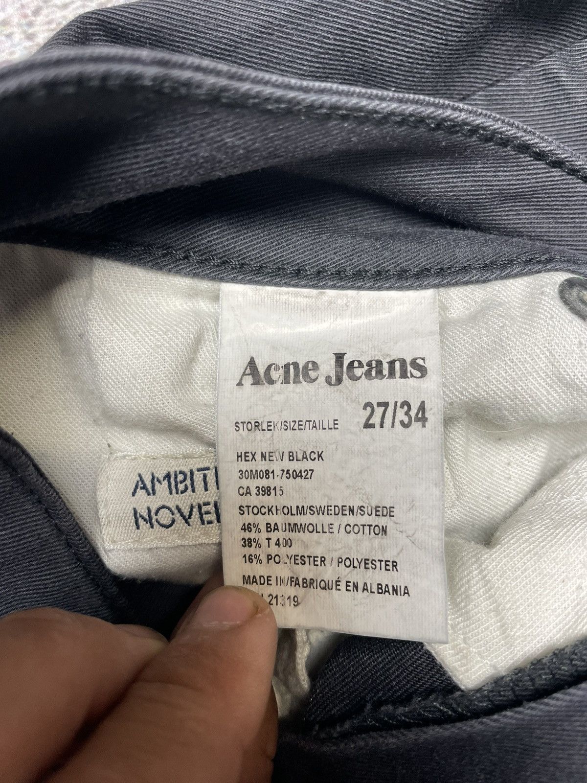 Acne Studios × Japanese Brand Acne Studios opium Waxed hex jeans japanese brand Size 34" / US 12 / IT 48 - 5 Thumbnail