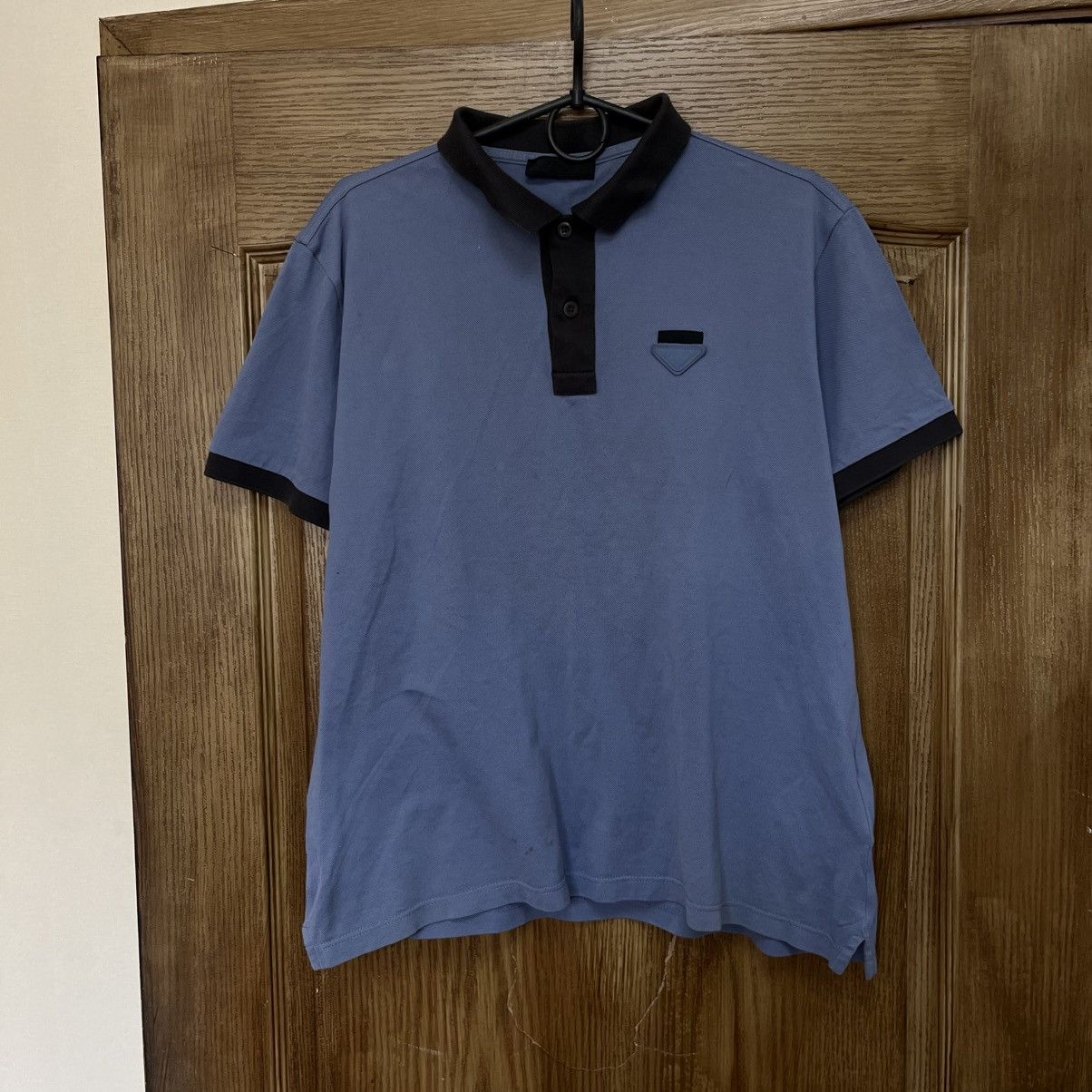 Prada Vintage Prada Polo T-Shirt Size US M / EU 48-50 / 2 - 1 Thumbnail