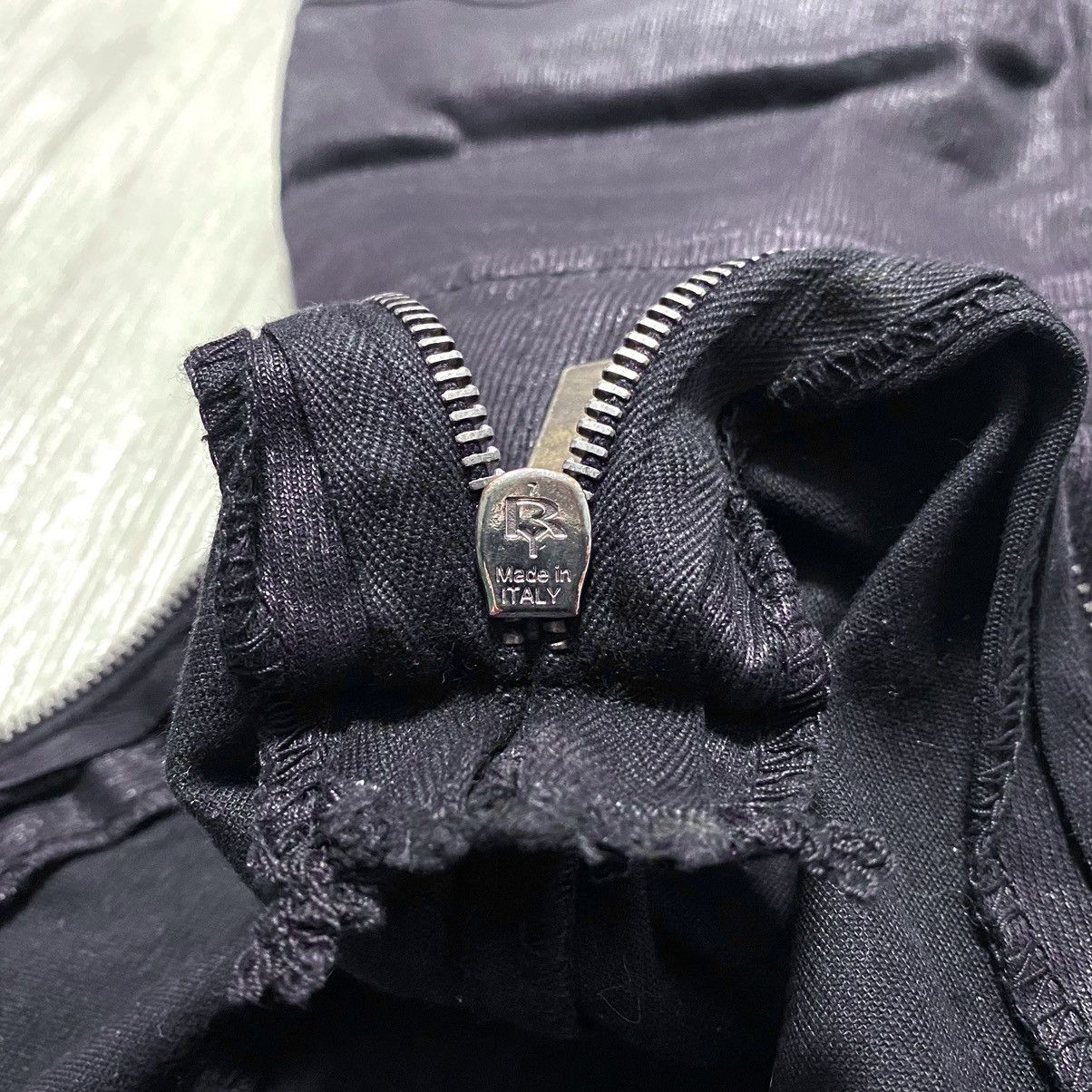 John Richmond Richmond Denim Graphite Multizip Biker Vintage Pants Trouser Size 28" / US 6 / IT 42 - 24 Thumbnail