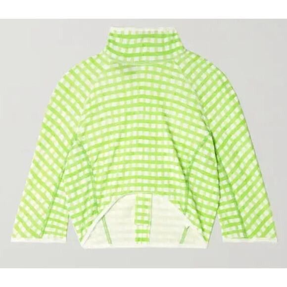 Jacquemus Jacquemus Tuba cropped gingham jersey turtleneck top Size M / US 6-8 / IT 42-44 - 6 Thumbnail
