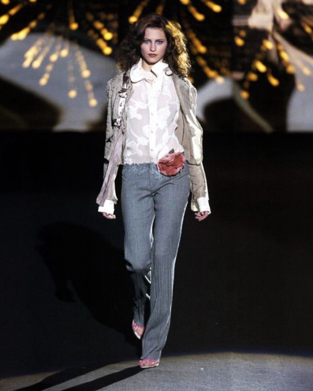 Comme des Garcons Y&Kei Aw2004 Metallic Silk Blazer Size M / US 6-8 / IT 42-44 - 4 Thumbnail