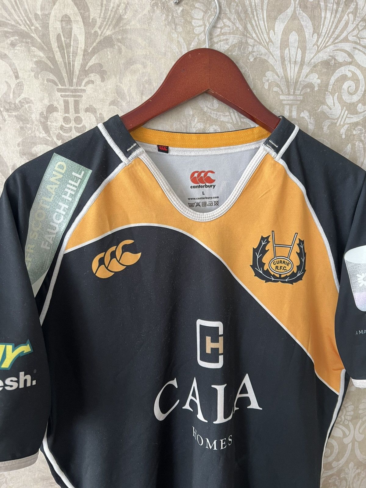 Canterbury of New Zealand Vintage Canterbury Currie RFC Rugby Jersey #20 Subway Shirt Size US L / EU 52-54 / 3 - 6 Thumbnail