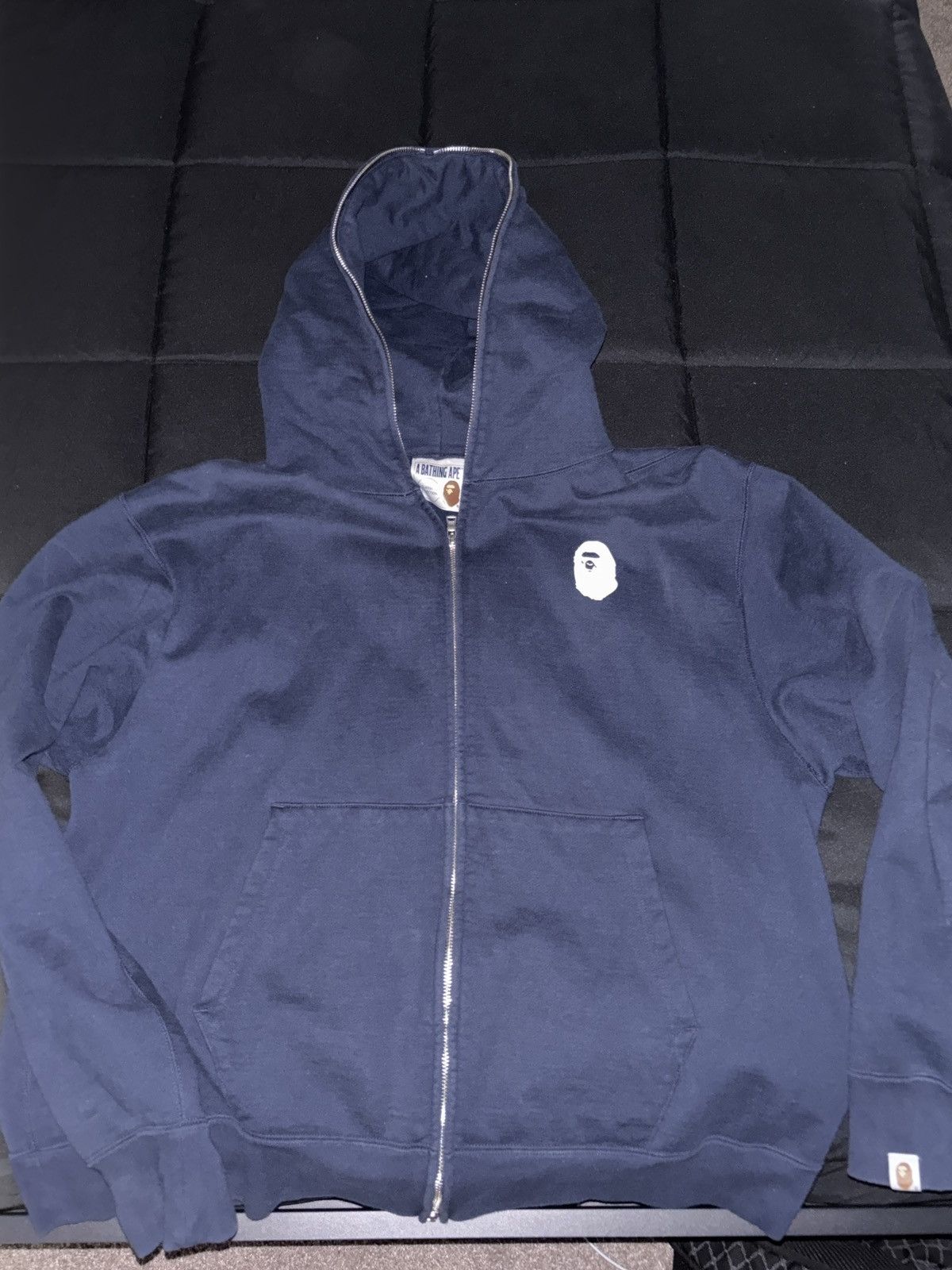 Bape Bathing Ape navy ape zip up Size US XL / EU 56 / 4 - 1 Thumbnail