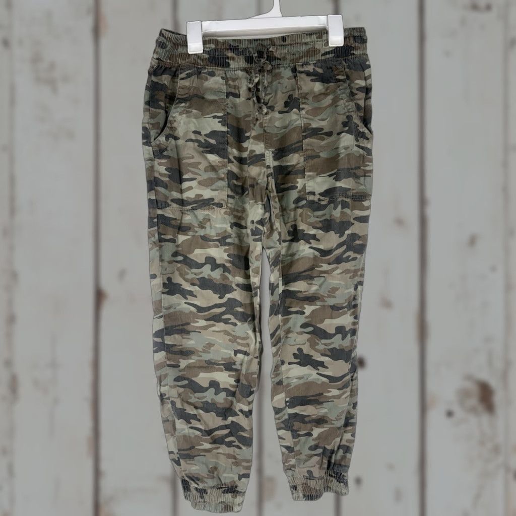 Gap Vintage Gap Camouflage Joggers Women’s Size M Twill Drawstring Waist Tapered Leg Casual Pants Size 32" / US 10 / IT 46 - 1 Thumbnail