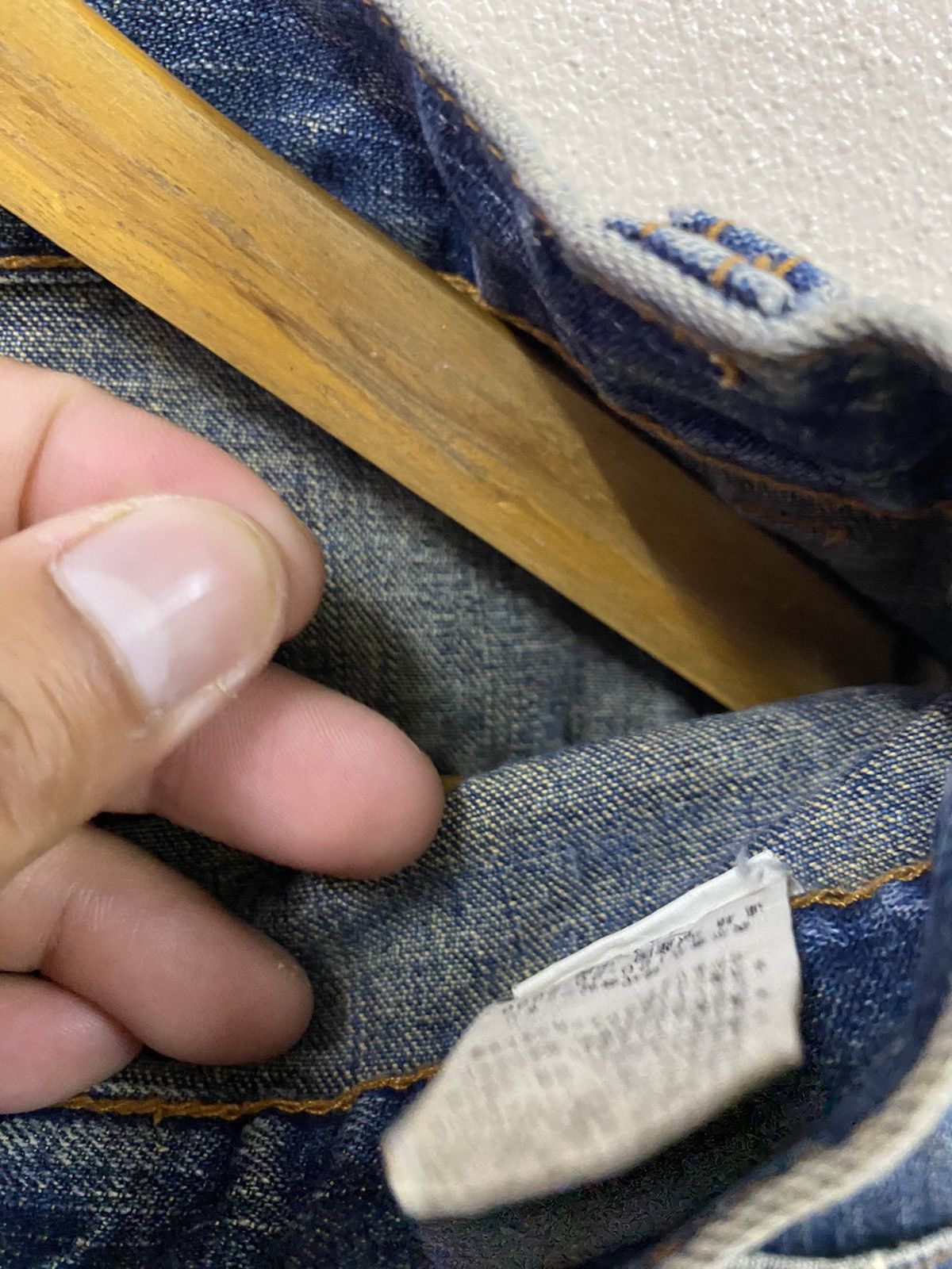 Japanese Brand Vintage Denim Double Waist - Amore Puro Size US 32 / EU 48 - 10 Thumbnail
