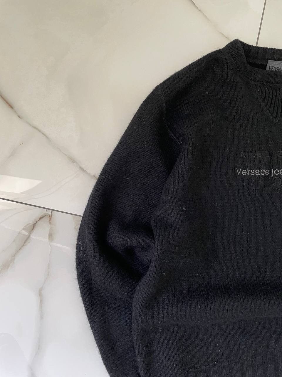 Versace Jeans Couture Versace Vintage Y2K wool center logo sweater Size US M / EU 48-50 / 2 - 2 Thumbnail