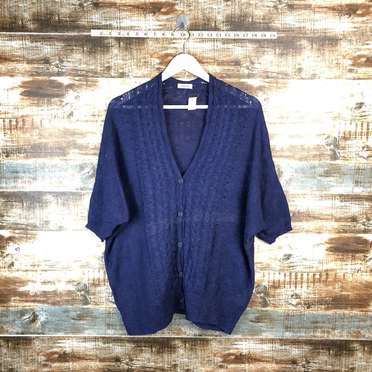 Homespun Knitwear × Japanese Brand Coen Blue Knitwear #A1621 Size XL / US 12-14 / IT 48-50 - 1 Thumbnail
