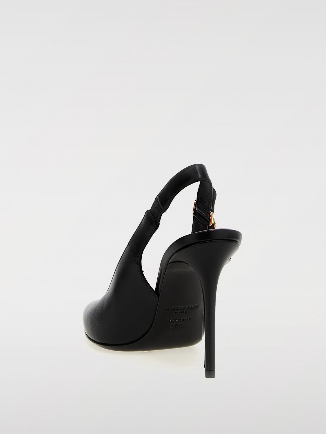 Balmain o1s1wg110925 Eva Slingback Pumps in Black Size US 9 / IT 39 - 4 Thumbnail