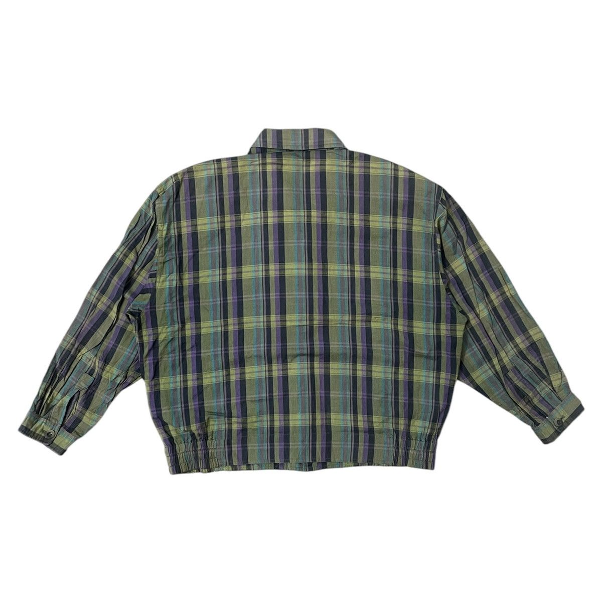 Yves Saint Laurent Vintage YSL Yves Saint Laurent Plaid Tartan Work Jacket Size US L / EU 52-54 / 3 - 3 Thumbnail