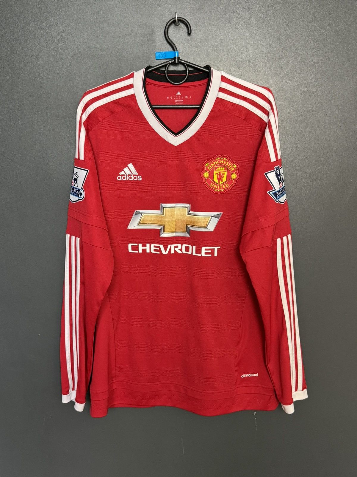 Adidas Manchester United 15/16 Home Rooney Football Jersey Size US M / EU 48-50 / 2 - 2 Thumbnail