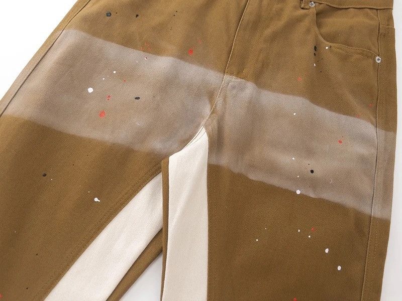 Japanese Brand × Jean Brown streetwear flare jeans pants Size US 32 / EU 48 - 9 Thumbnail