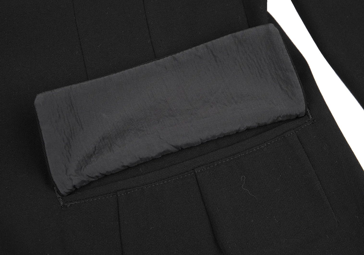 Yohji Yamamoto Yohji Yamamoto Wool Gabardine Jacket Black M Size US M / EU 48-50 / 2 - 9 Thumbnail