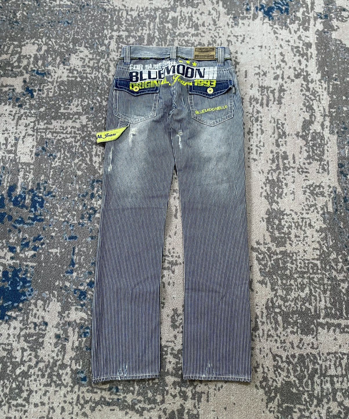 Hysteric Glamour Japanes Y2K Blue Moon Blue Distressed Jeans Size US 28 / EU 44 - 1 Thumbnail