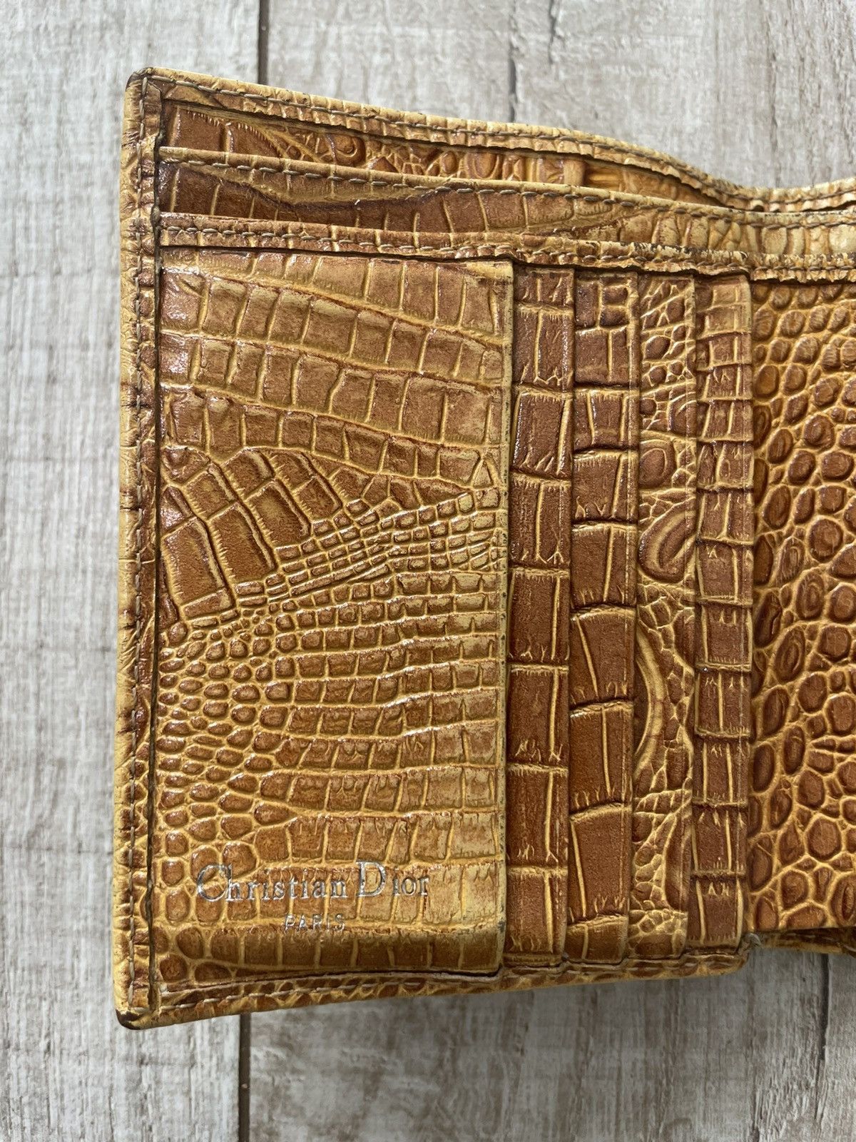 Dior Christian Dior Vintage Wallet Leather Size ONE SIZE - 9 Thumbnail