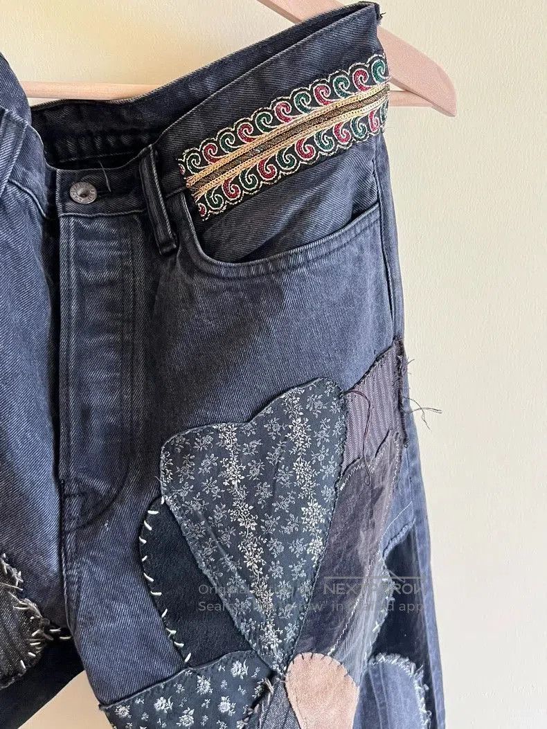 Kapital KAPITAL Patchwork Denim Jeans. Size US 34 / EU 50 - 5 Thumbnail
