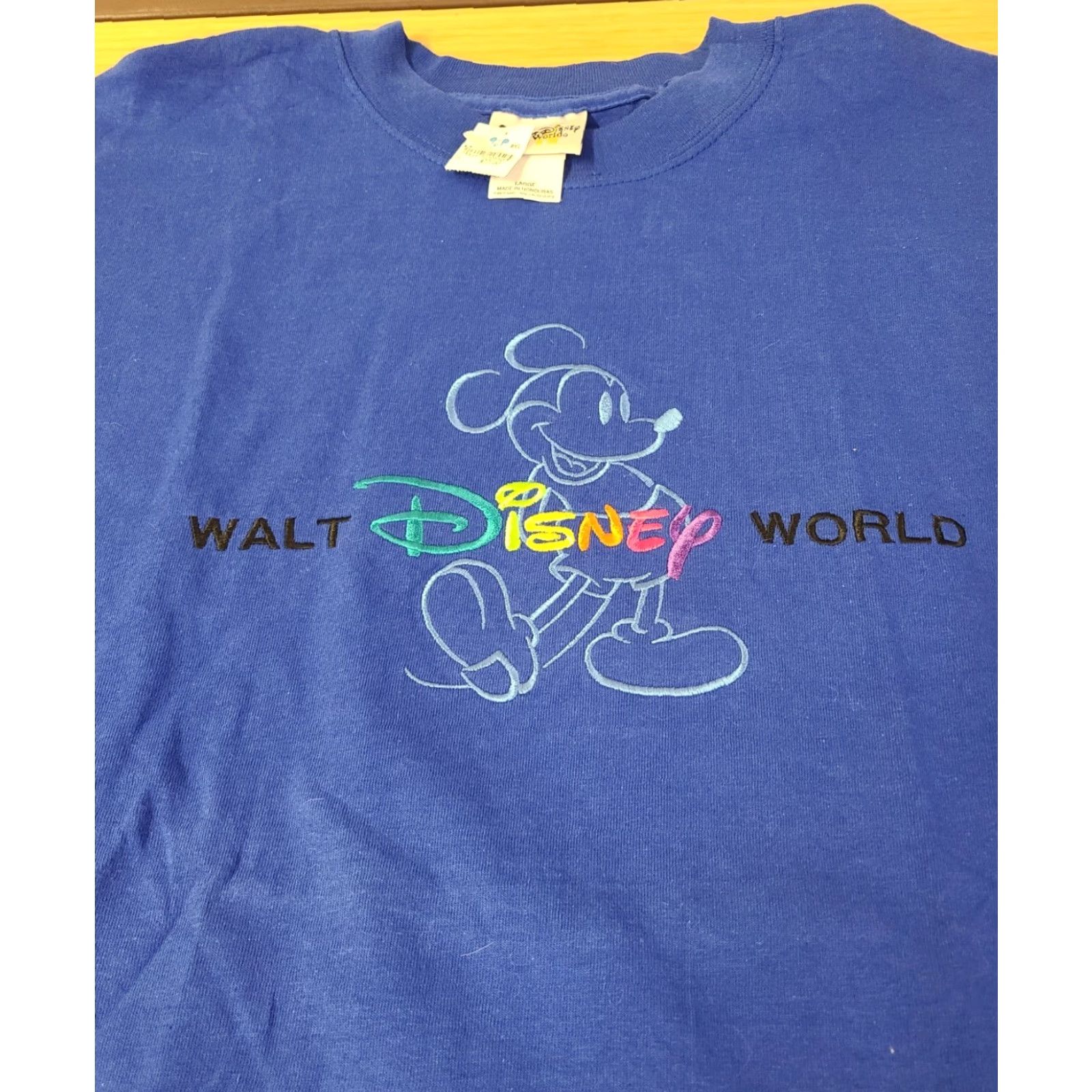 Disney Walt Disney World Tshirt Men’s Large Blue Mickey Mouse Graphic Y2K Vintage Size US L / EU 52-54 / 3 - 2 Thumbnail