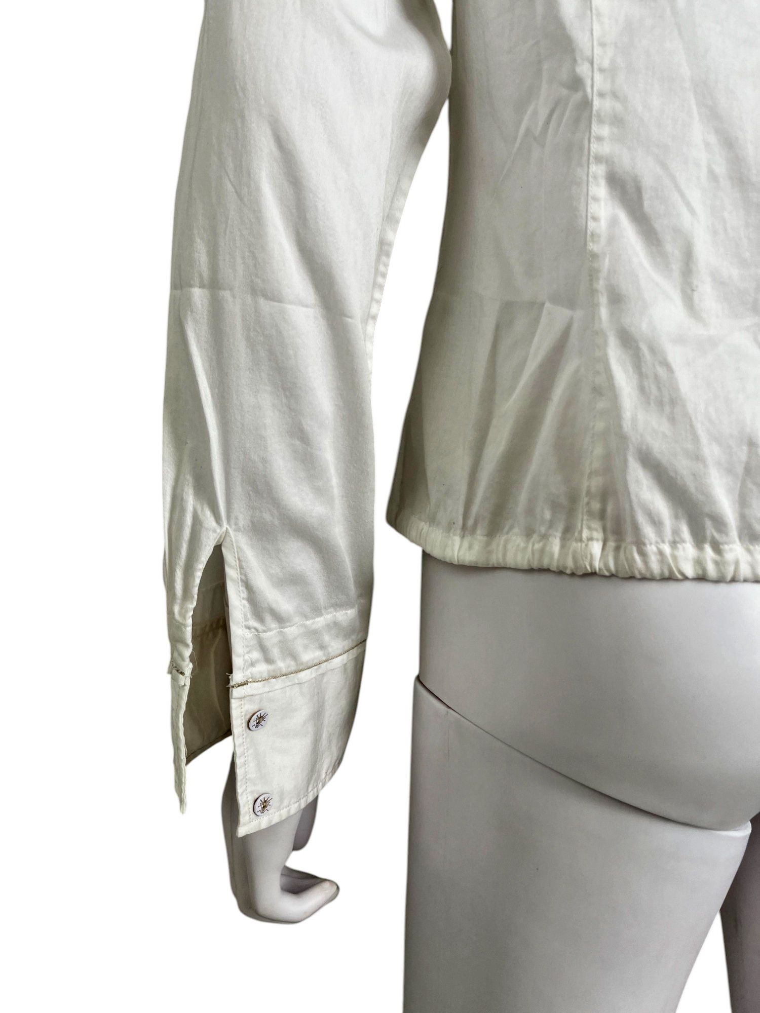 Marithe + Francois Girbaud 2000's Tactical Button Up White Shirt Size M / US 6-8 / IT 42-44 - 7 Thumbnail