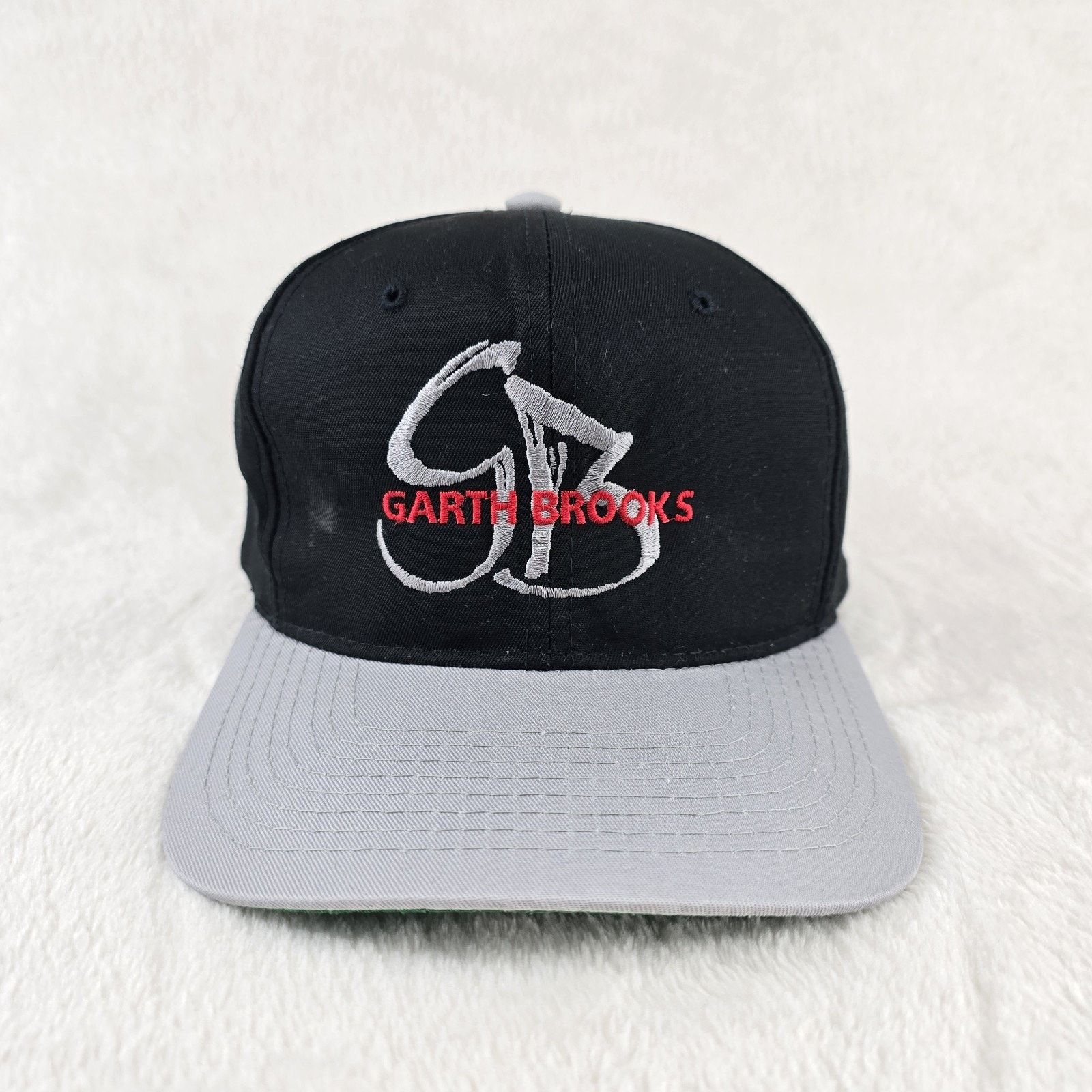 Other Vintage Garth Brooks Hat Cap Black Gray SnapBack Country Size ONE SIZE - 2 Thumbnail