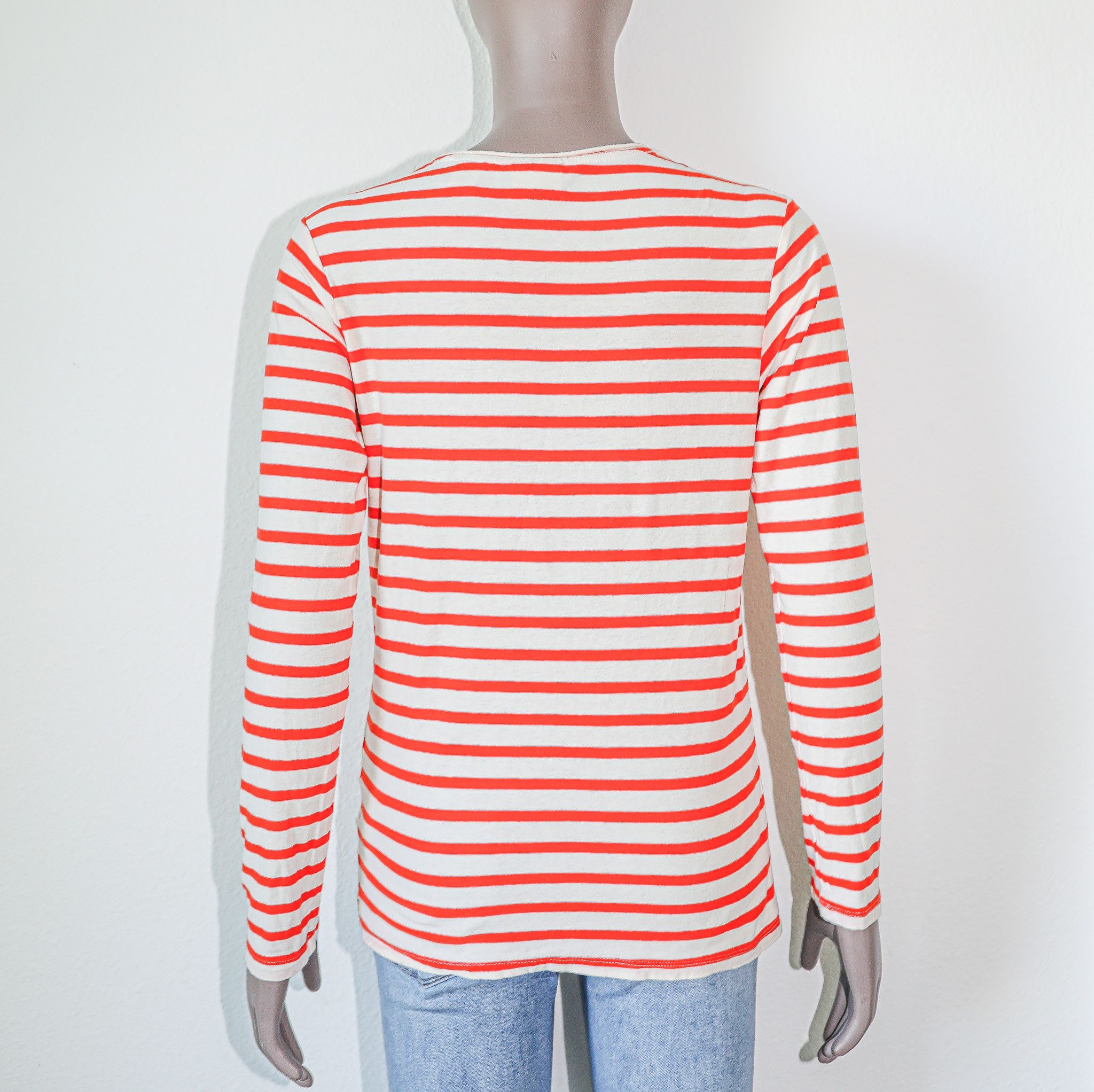 Scotch & Soda Scotch & Soda Orange Striped Long Sleeve Top Size Medium Size M / US 6-8 / IT 42-44 - 2 Thumbnail