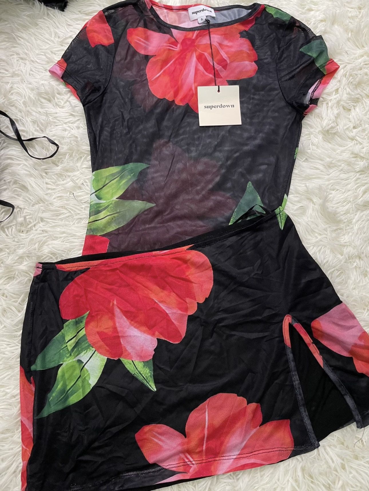 REVOLVE Destynee Skirt Set in Black superdown Size L / US 10 / IT 46 - 2 Thumbnail
