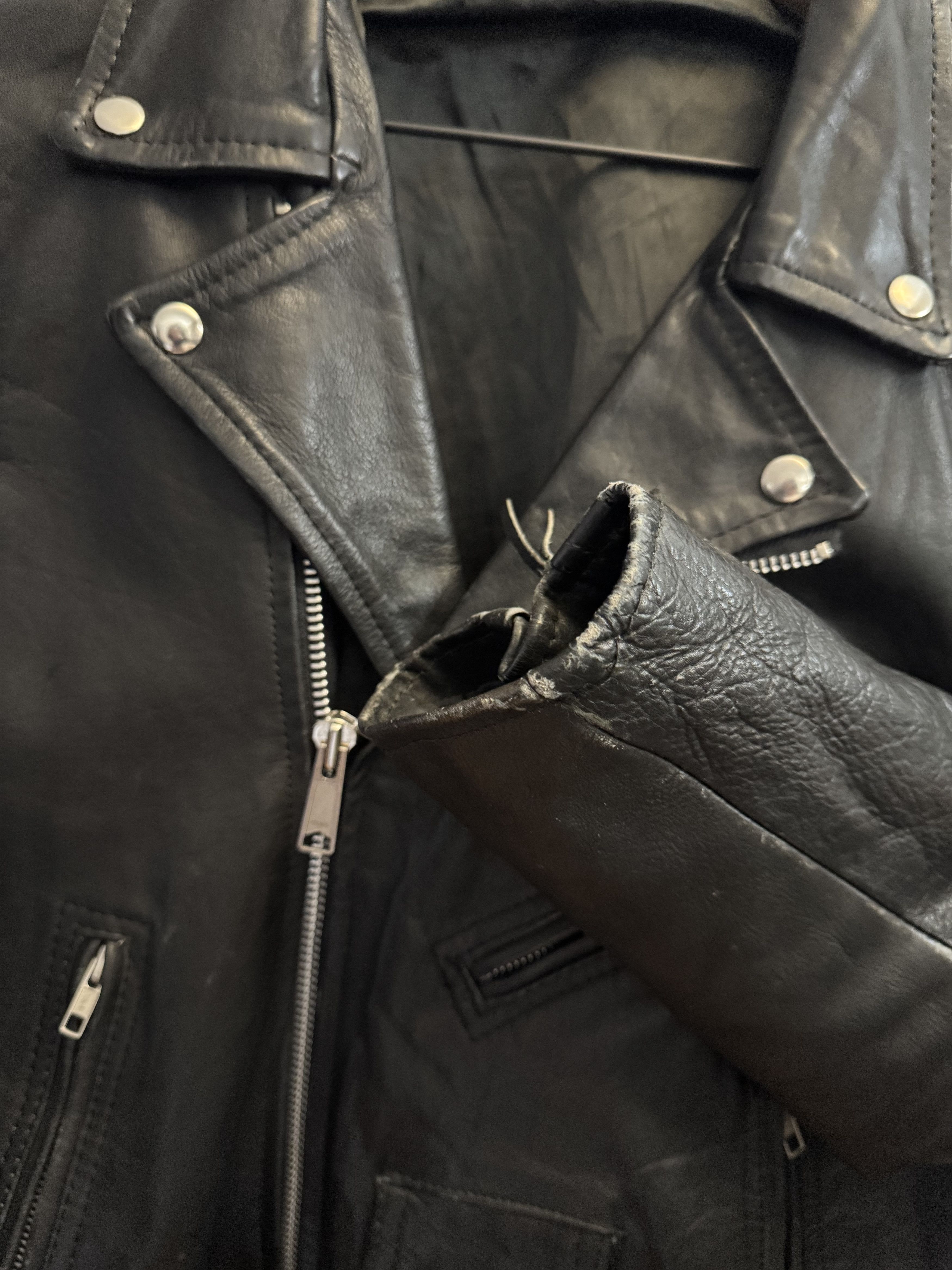 Vintage Vintage Leather Biker Motorcycle Moto Jacket Size US M / EU 48-50 / 2 - 5 Thumbnail
