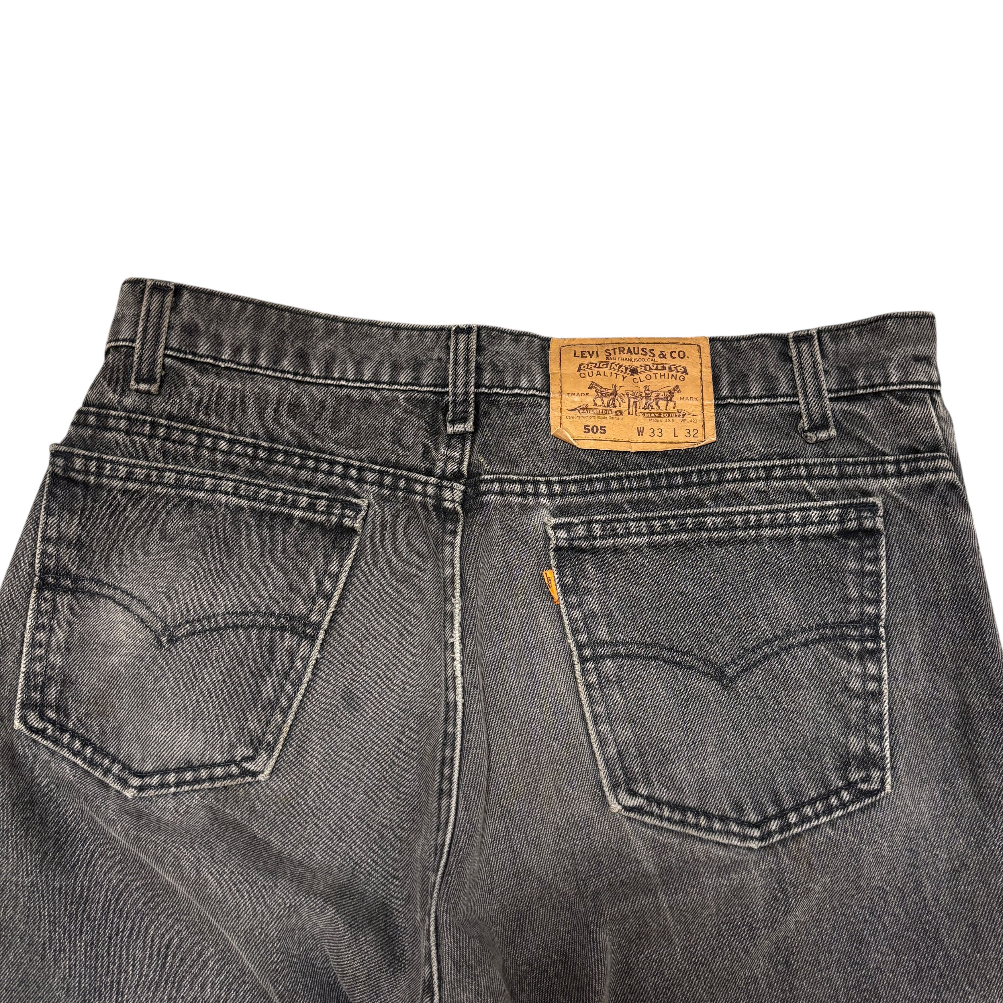 Levi's Vintage Levis 505 Jeans 90s Made In Usa Orange Tab Size US 33 - 11 Thumbnail