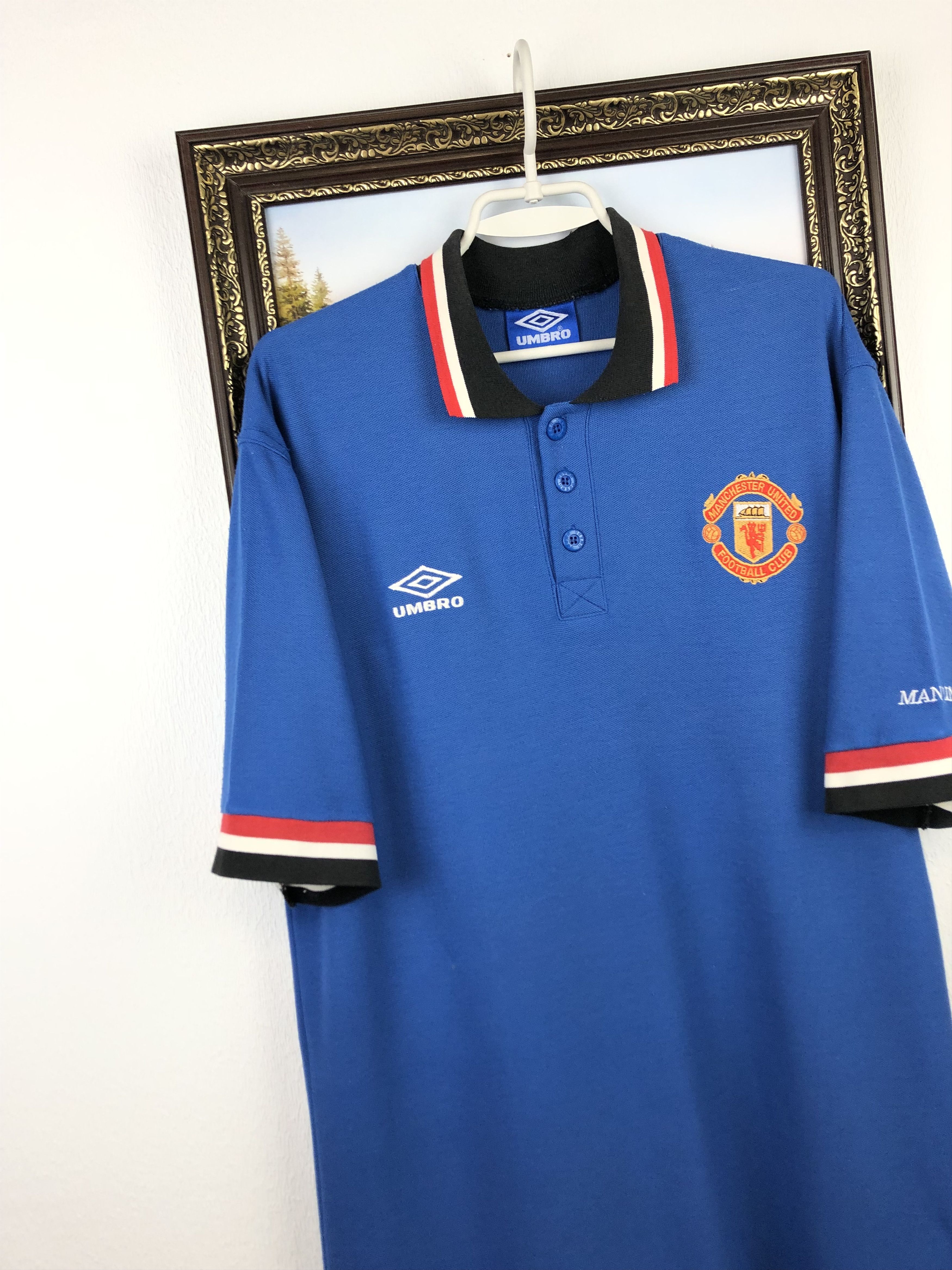 Umbro Vintage 90's Manchester United Football Shirt Soccer Jersey Size US XL / EU 56 / 4 - 3 Thumbnail