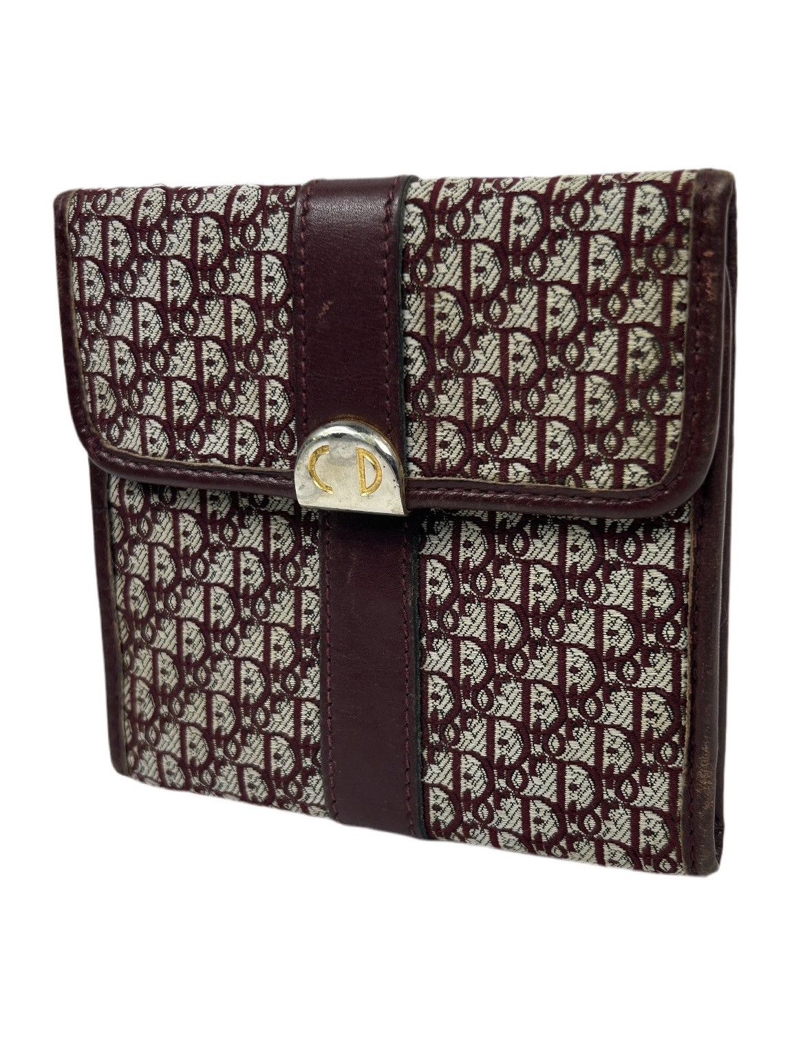 Dior Dior Red Trotter Monogram Trifold Wallet Size ONE SIZE - 1 Thumbnail