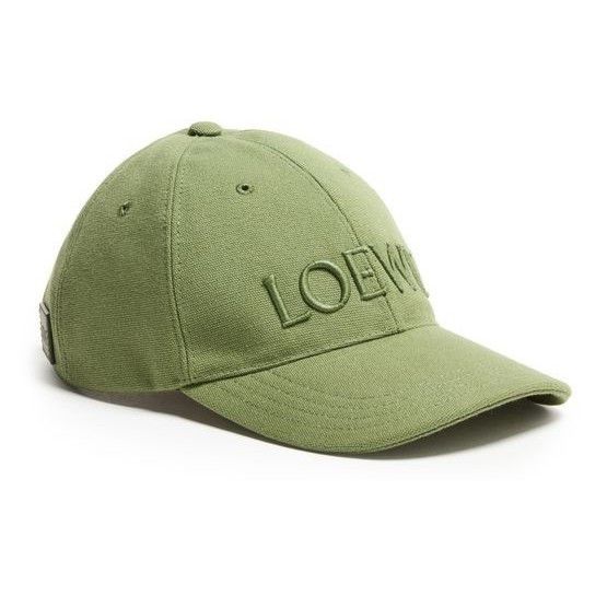 Loewe LOEWE Sage Green Canvas Cap New & Authentic (Men's size:S;) Size ONE SIZE - 1 Thumbnail