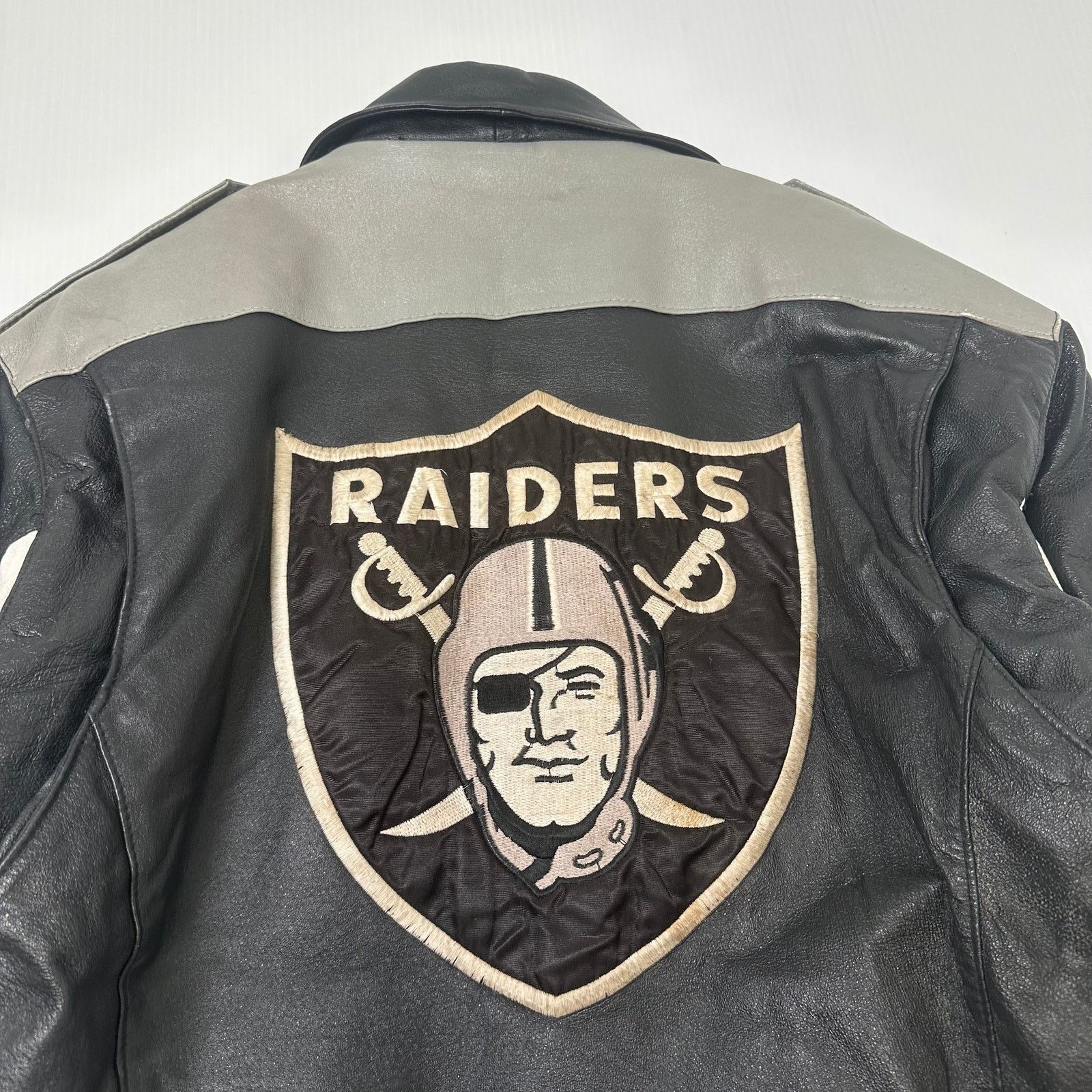 Pro Player Vintage Pro Player Oakland Raiders Leather Moto NFL Jacket M Size US M / EU 48-50 / 2 - 4 Thumbnail