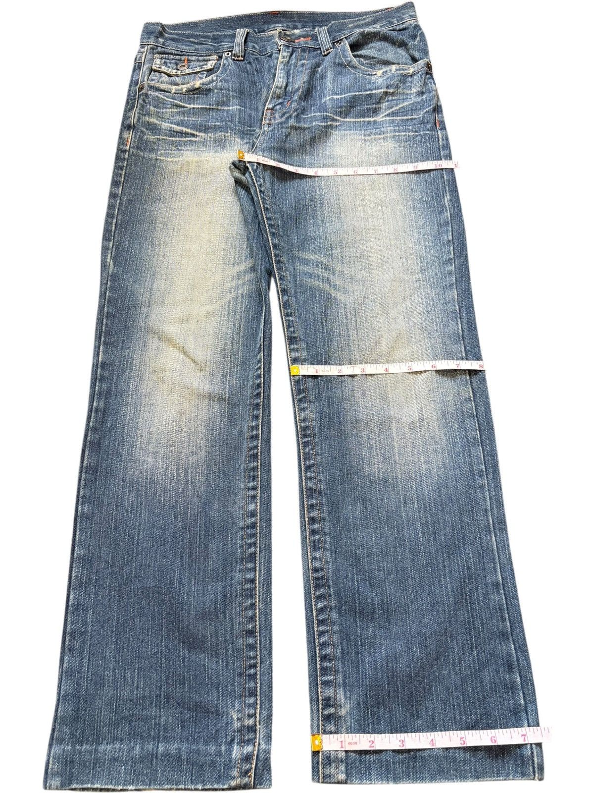 Edwin Vintage Japanese Brand Mud Wash Distressed Jeans Size 31" - 7 Thumbnail