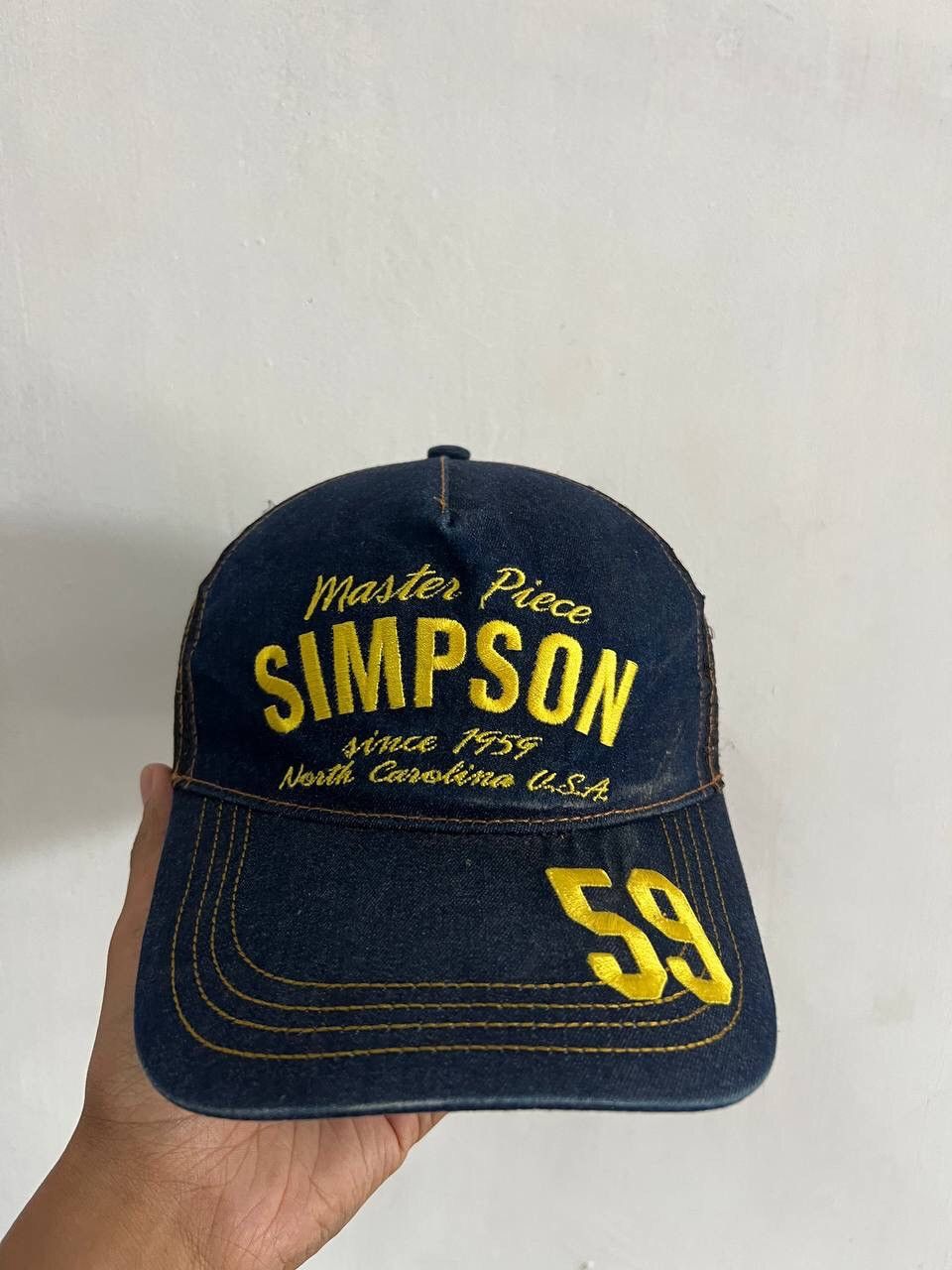 Japanese Brand Simpson Master Piece Trucker Hat Size ONE SIZE - 7 Thumbnail