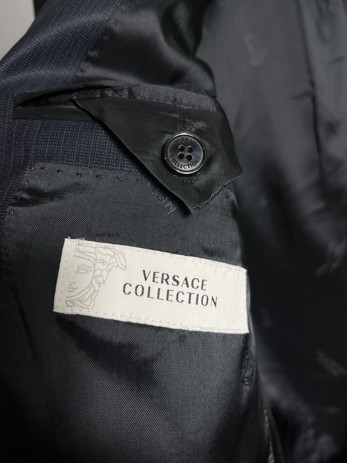 Versace Versace Collection Wool Blue Two Button Men's Blazer Jacket Size 50R - 8 Thumbnail