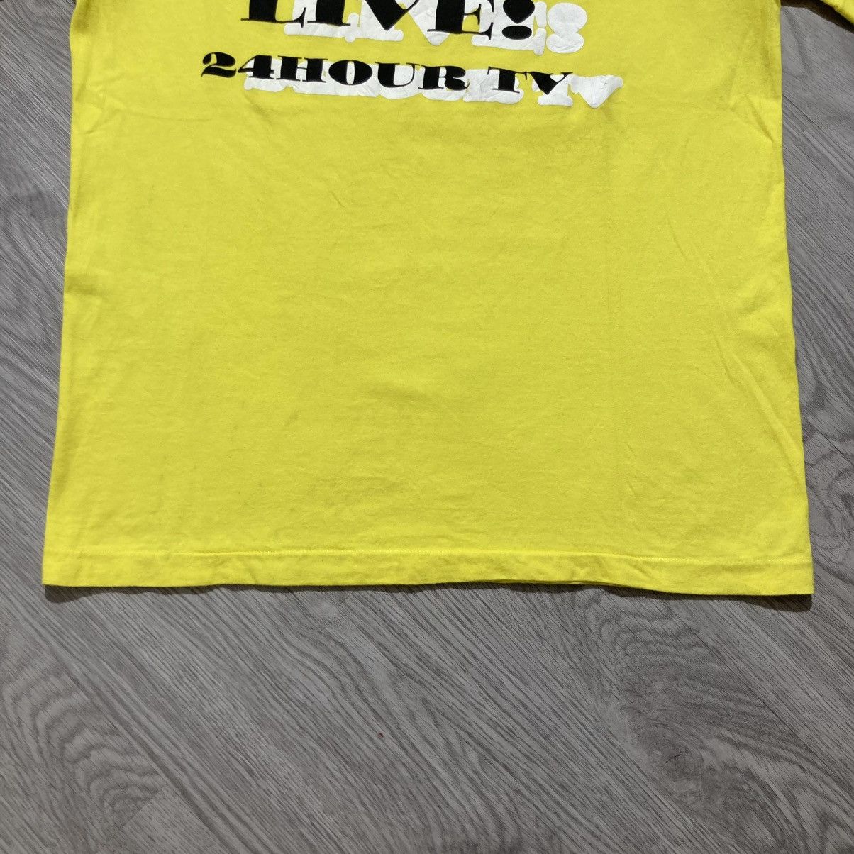 Japanese Brand Vintage 24 Hour Television Big Logo T-shirt Yellow Size US M / EU 48-50 / 2 - 5 Thumbnail