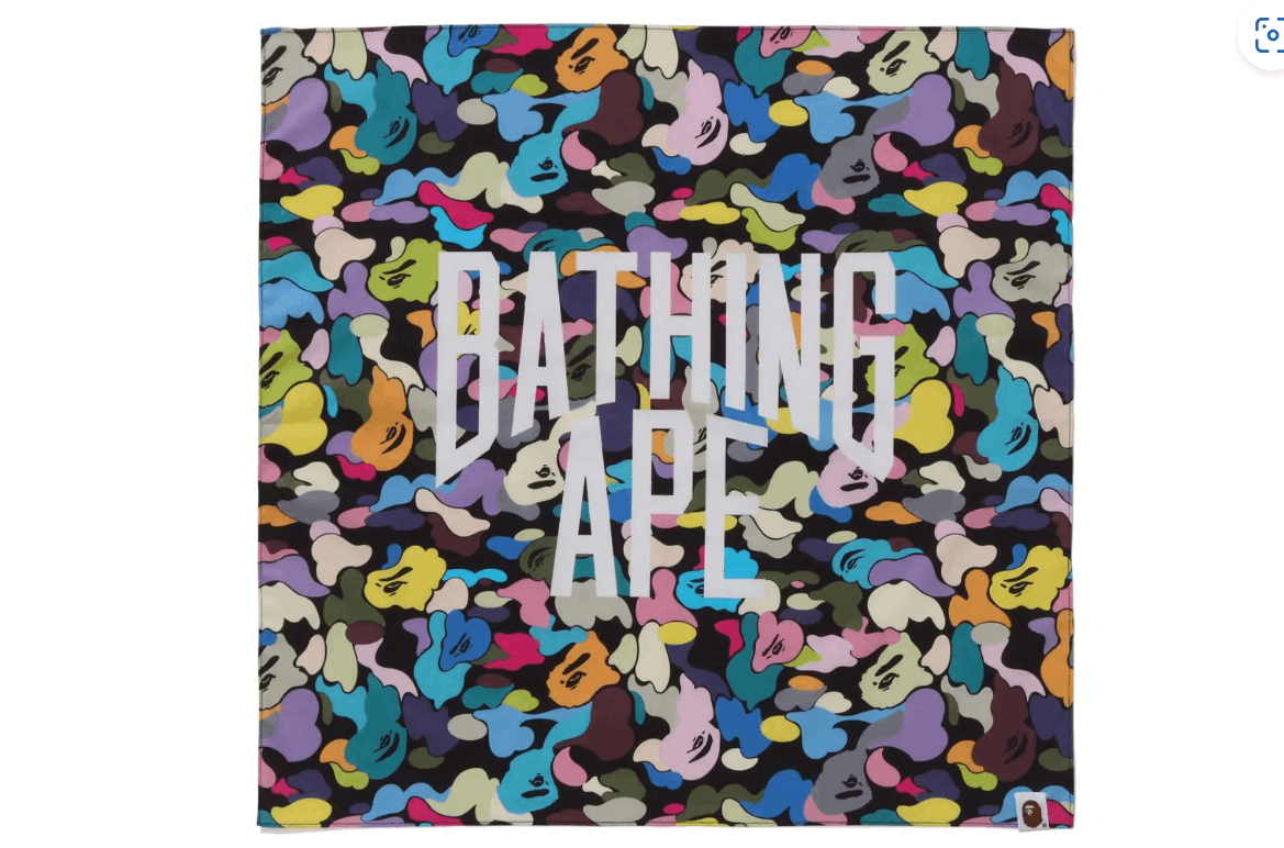 Bape NEW BAPE MULTI CAMO NYC LOGO BANDANA Size ONE SIZE - 1 Thumbnail