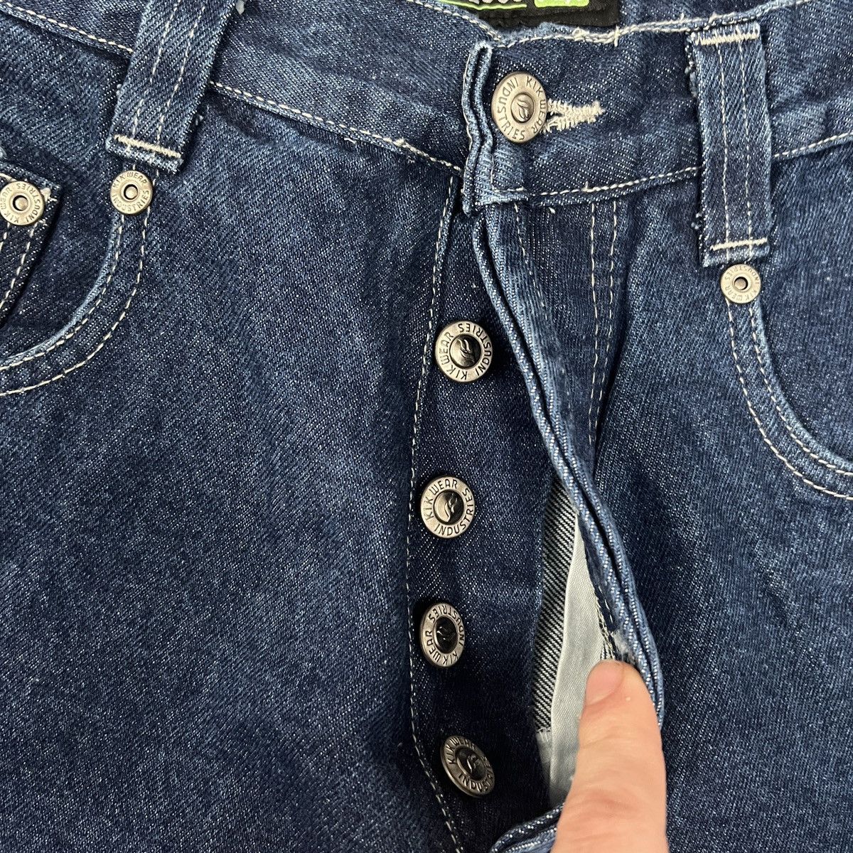 JNCO × Tripp NYC × Vintage Rare Vintage Y2K KIKWEAR Chronic 2000 extremely baggy rave Size US 30 / EU 46 - 5 Thumbnail