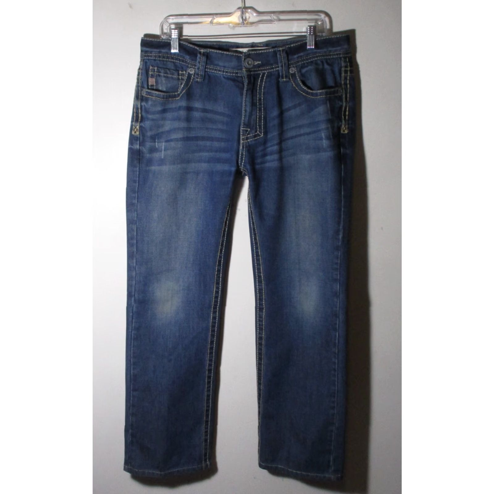 Denime ADIKTD Denim Jeans Blue 34W 29L Classic Fit 5-Pocket Regular Mens Size US 34 / EU 50 - 2 Thumbnail