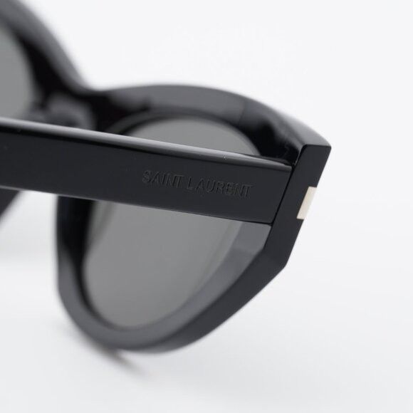 Saint Laurent Paris Saint Laurent SL215 GRACE 001 Sunglasses Black Cat Eye Frame Size ONE SIZE - 7 Thumbnail