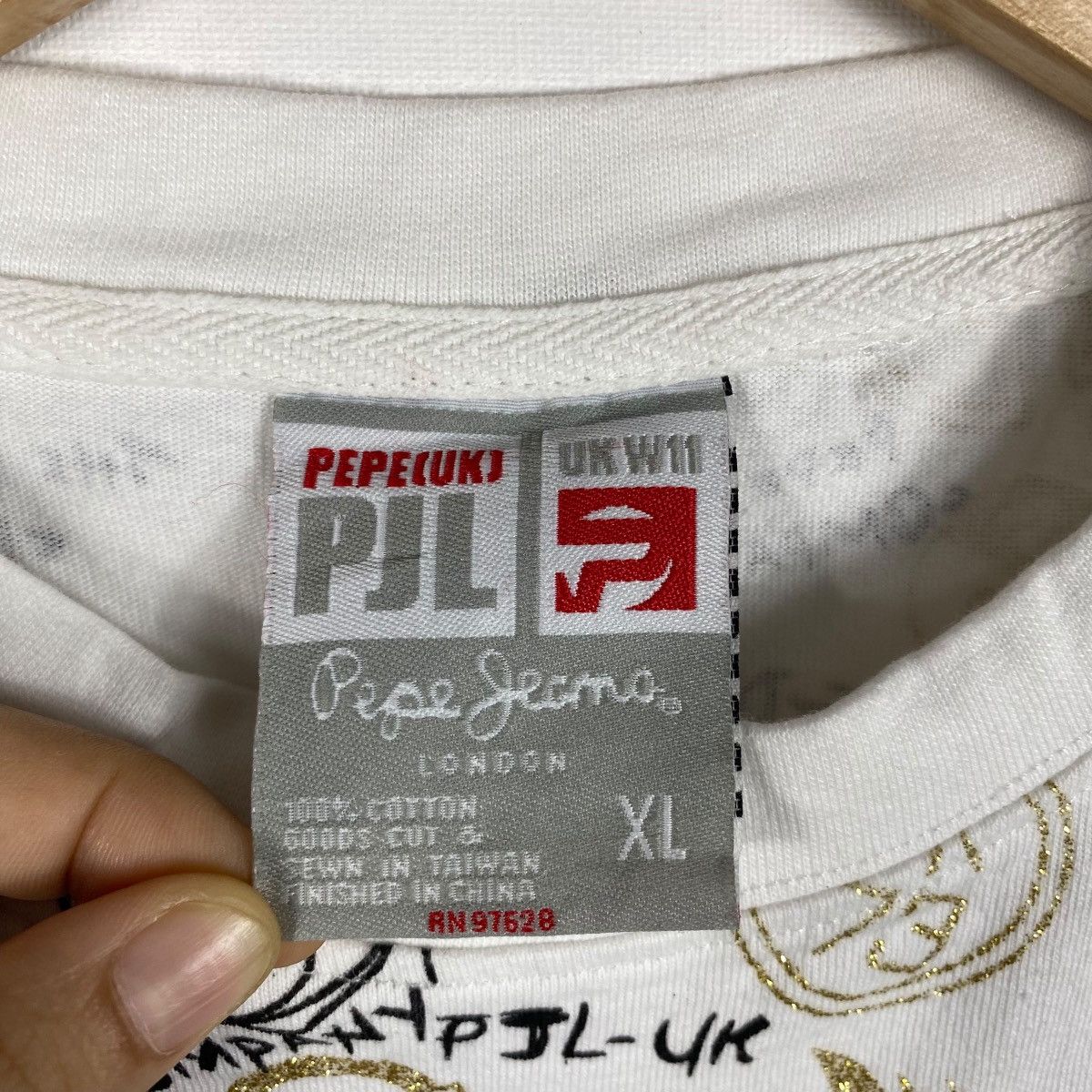 Pepe Jeans × Vintage Vintage 00's PEPE JEANS LONDON Full Print Modern Streetwear Size US XL / EU 56 / 4 - 5 Thumbnail