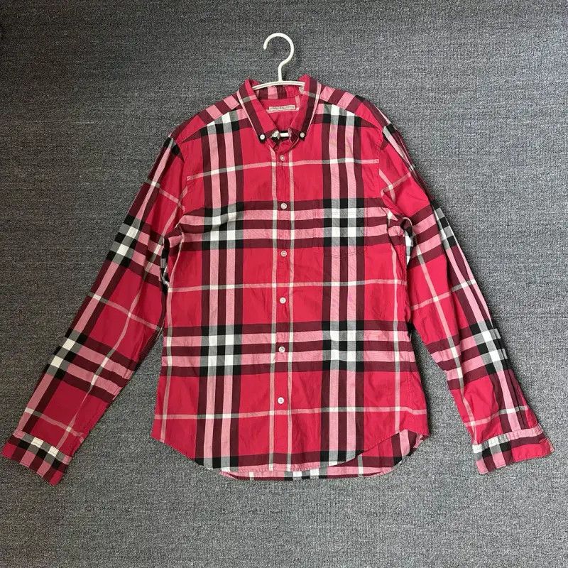 Burberry Burberry Red Cotton Men’s Shirt Size US M / EU 48-50 / 2 - 1 Thumbnail