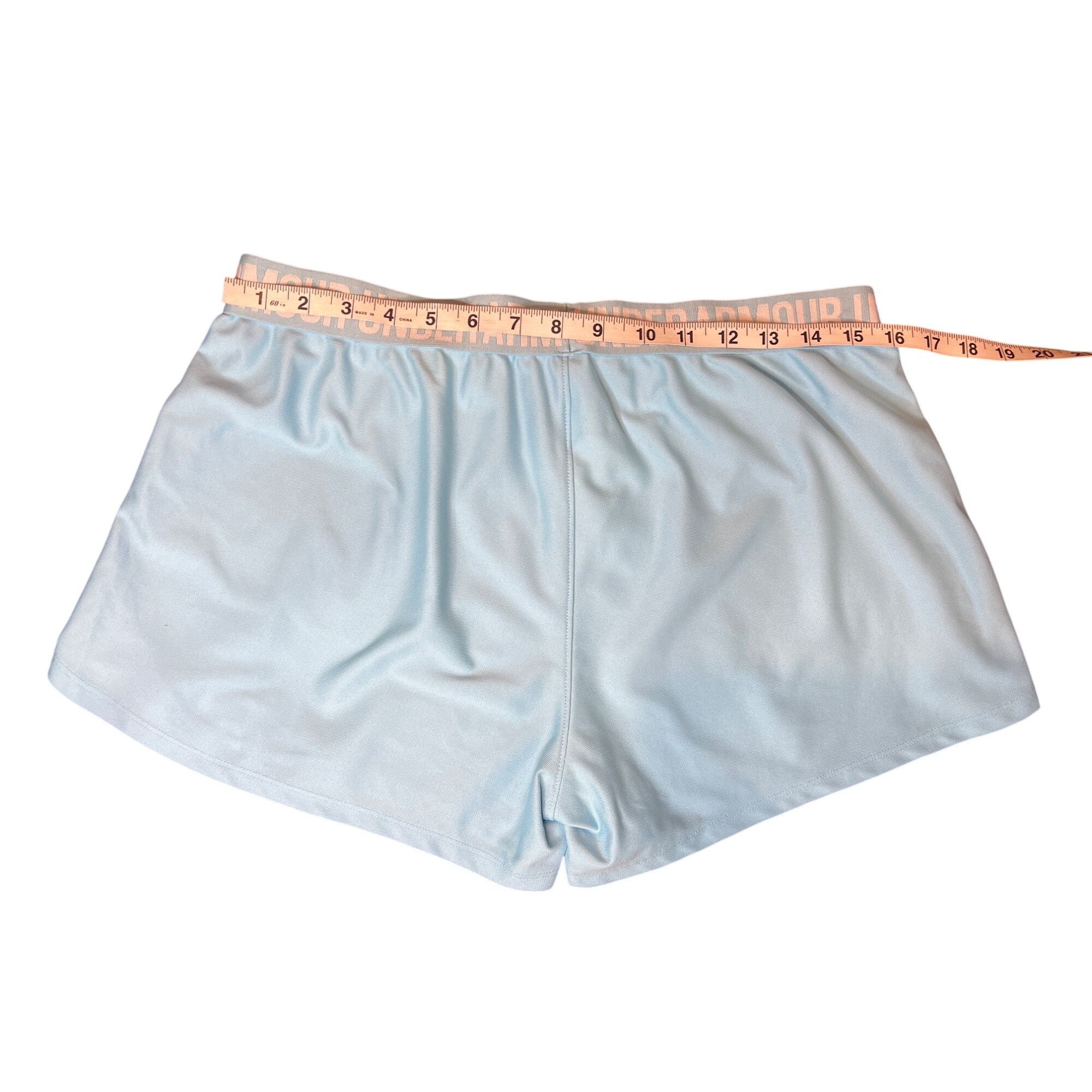 Under Armour Under Armour Womens Light Blue HeatGear Athletic Shorts Size Size 32" / US 10 / IT 46 - 5 Thumbnail