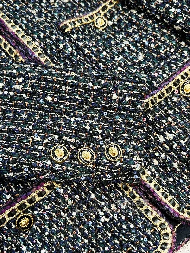 Chanel Chanel 21A Castle Series Black Mixed Colour Tweed Round-ne Size XS / US 0-2 / IT 36-38 - 5 Thumbnail