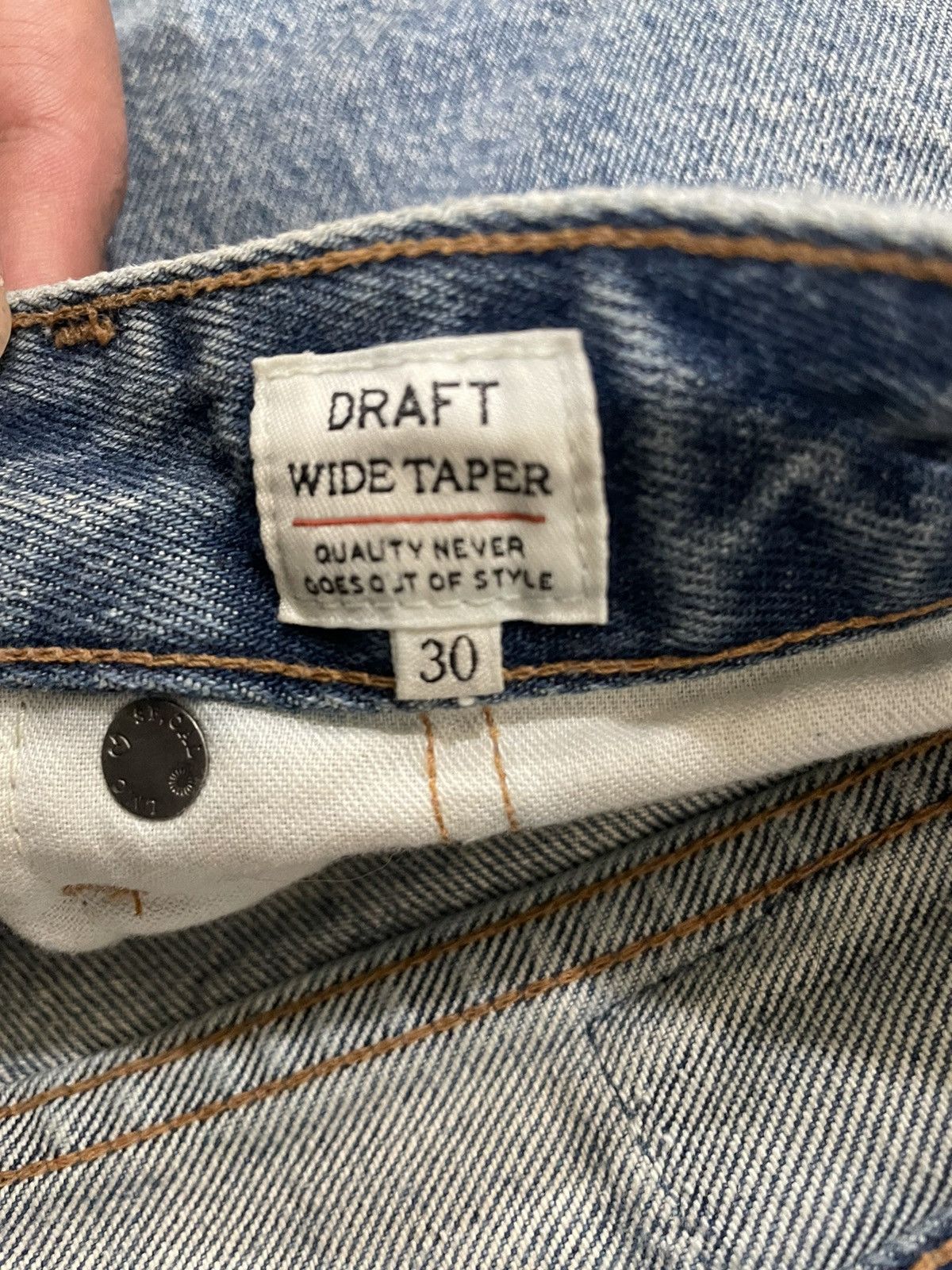 Levi's Made & Crafted Levi’s Made and Crafted Draft Wide Taper Distressed jeans Size US 30 / EU 46 - 4 Thumbnail